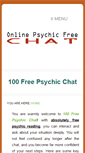 Mobile Screenshot of 100freepsychic.com